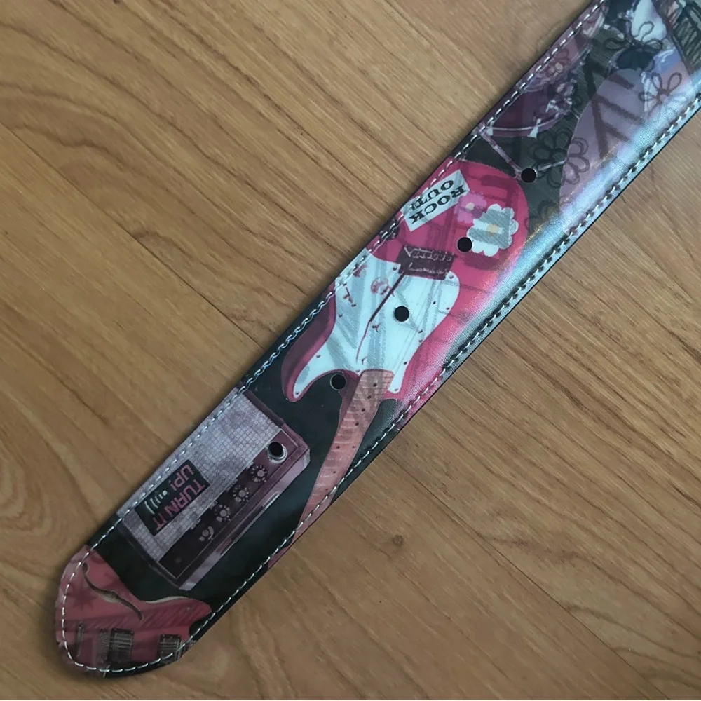 Vintage Hologram ROCK OUT Belt Unisex